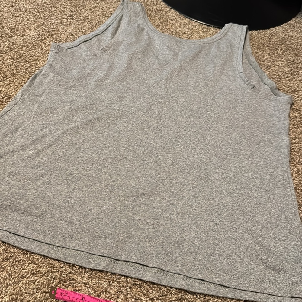 Ava & Viv relaxed fit gray scoop neck tank top (2X) - EUC! - Picture 8 of 8